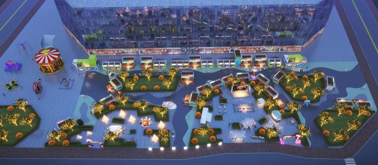 集装箱夜市#集装箱店铺#商业街店铺-0