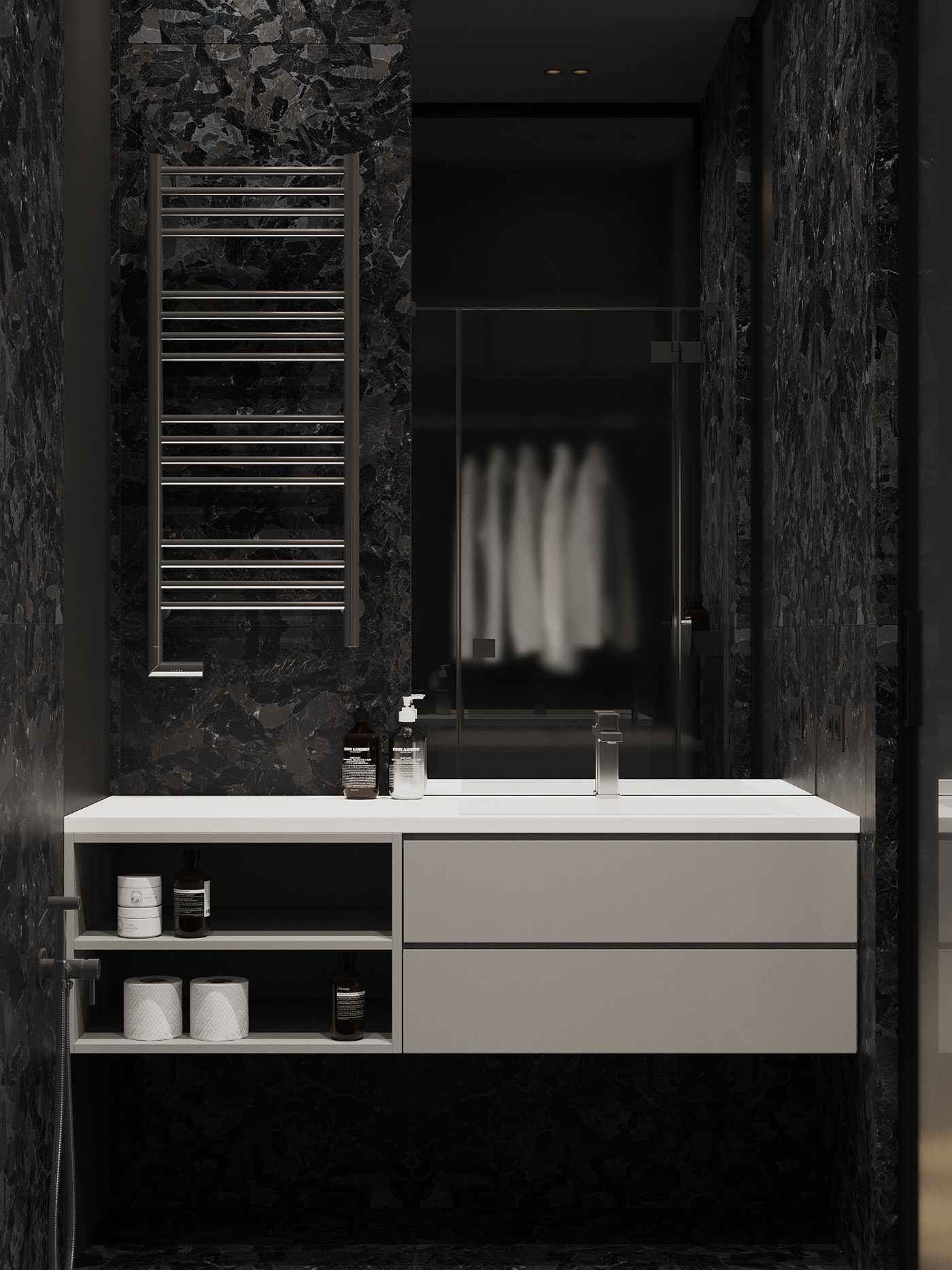 深灰色系空间设计                     -12