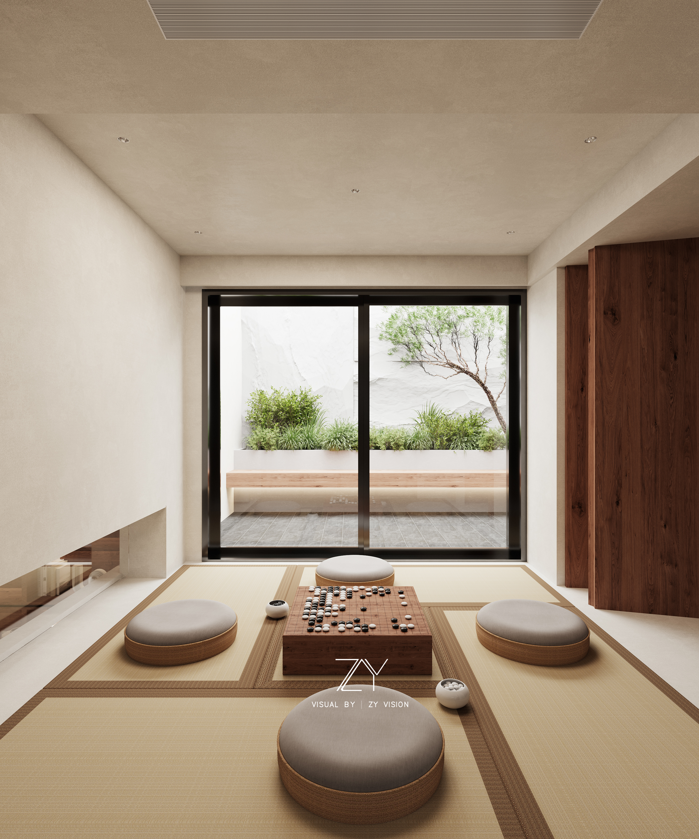 诧寂奶油风 现代别墅 -0