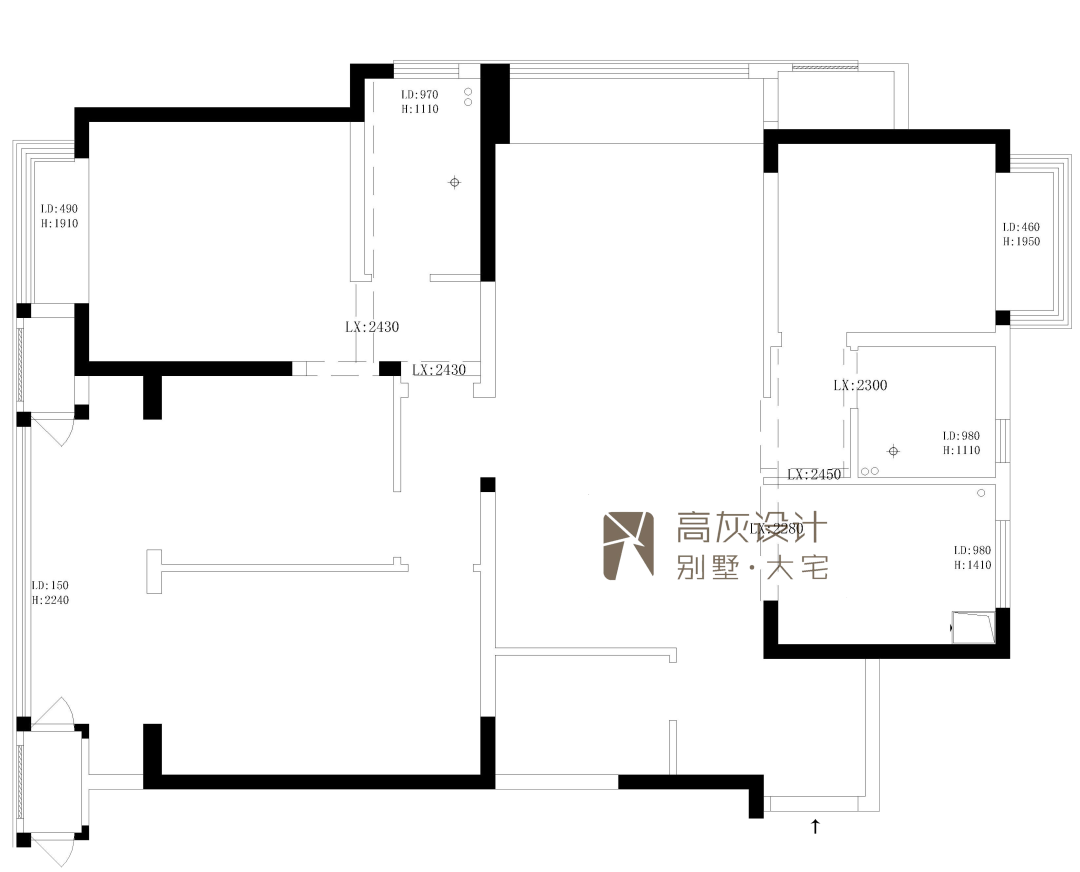 南广场花园现代简约家居设计丨高灰设计-9