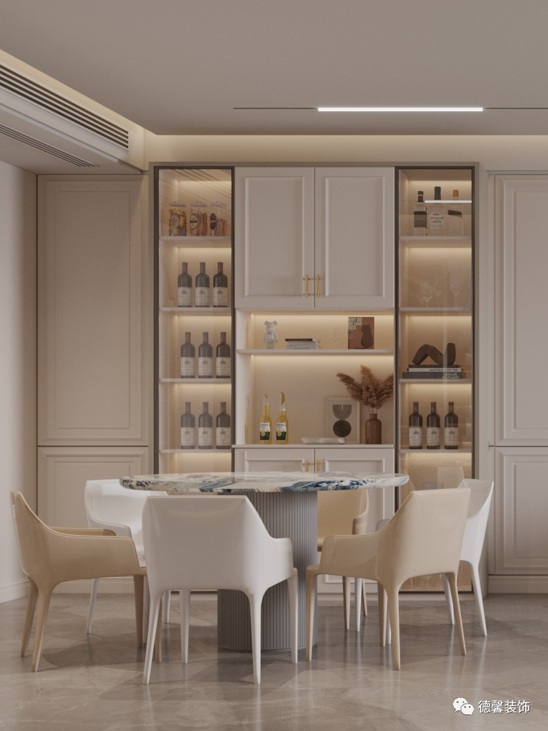 藏珑府现代法式混搭别墅丨德馨装饰-11