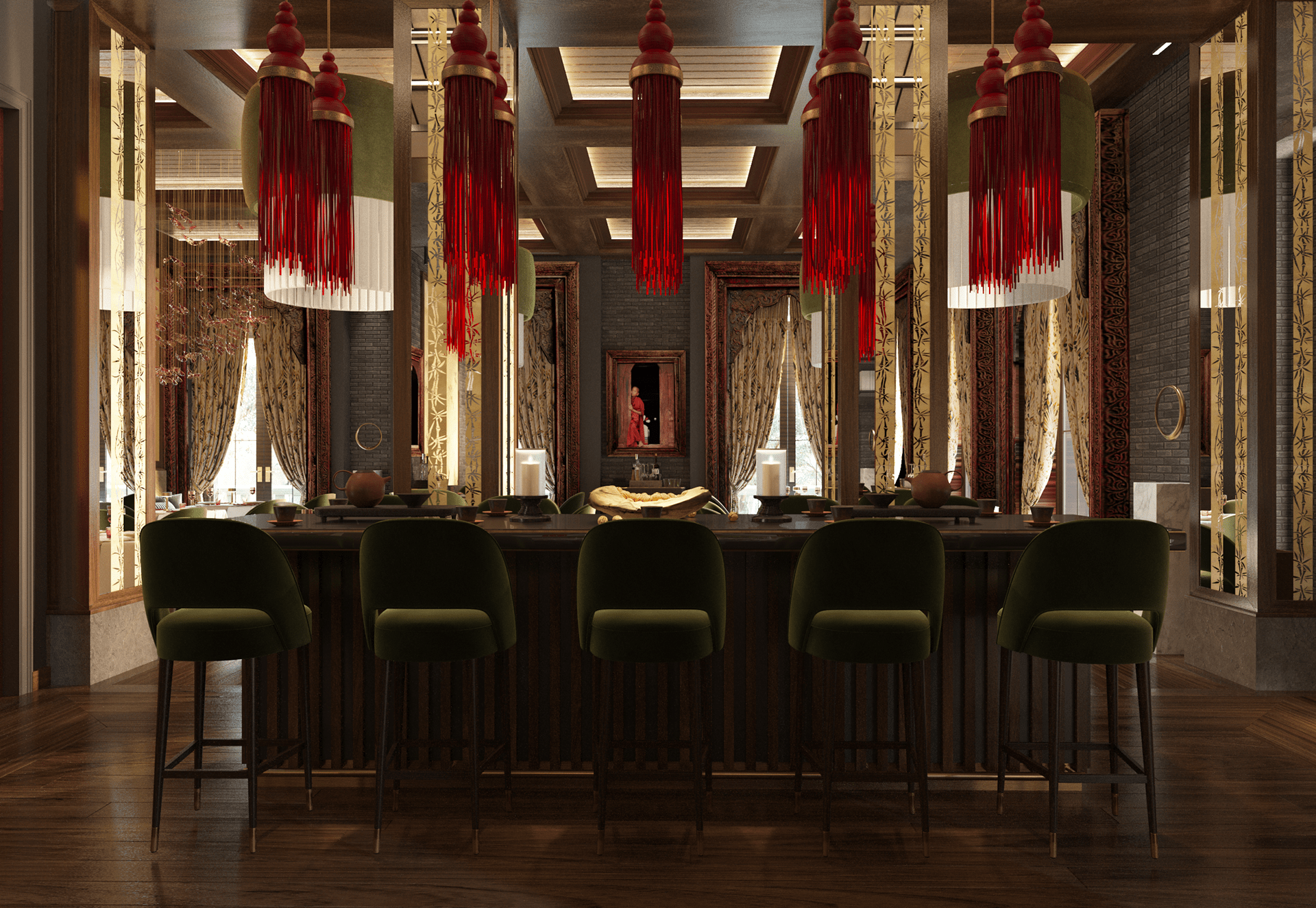 亚洲风格民族酒店概念设计丨Enze Architects-6