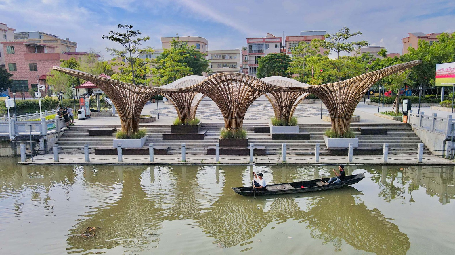 Huanglong Waterfront Bamboo Pavilion 2.0 | 融合古典与现代的竹艺建筑-10