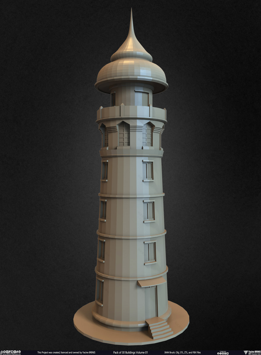 30 座建筑模型包丨Yacine BRINIS-11