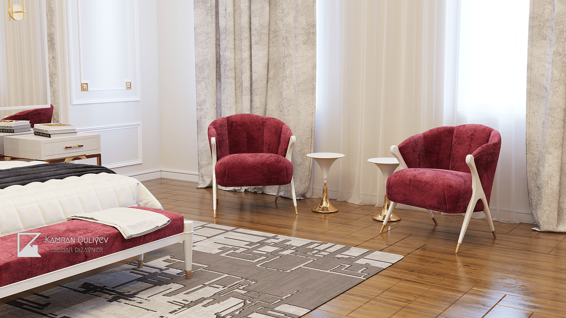 卧室设计丨阿塞拜疆丨Kamran Guliyev-20
