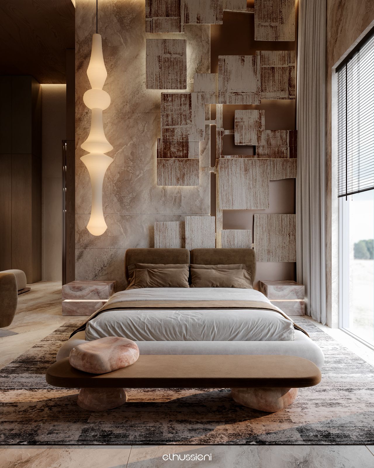 现代卧室设计丨Mohamed.elhussien.designs-0