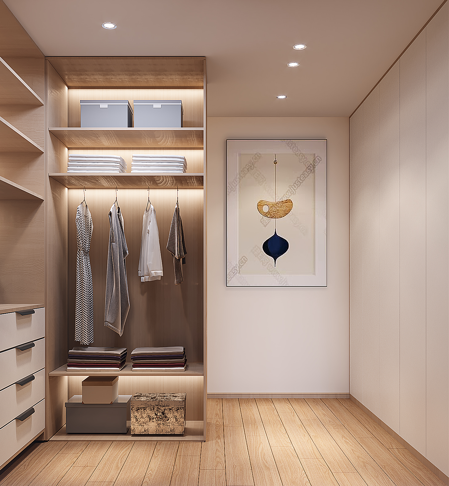 极简主义舒适住宅丨星夜设计表现-5