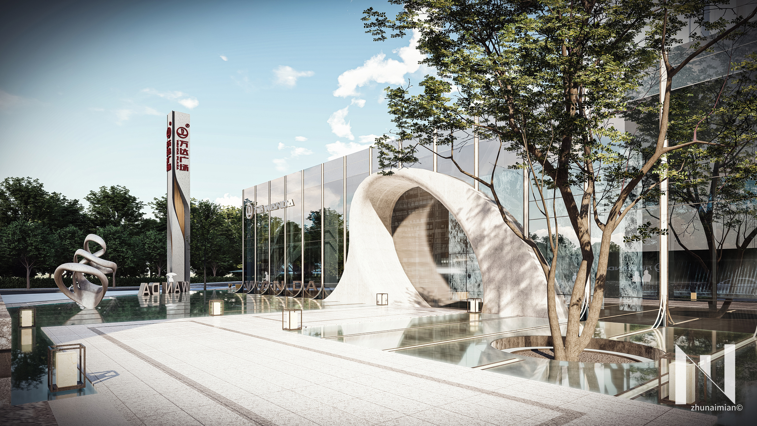 天水万达广场住宅示范区景观丨中国天水-6