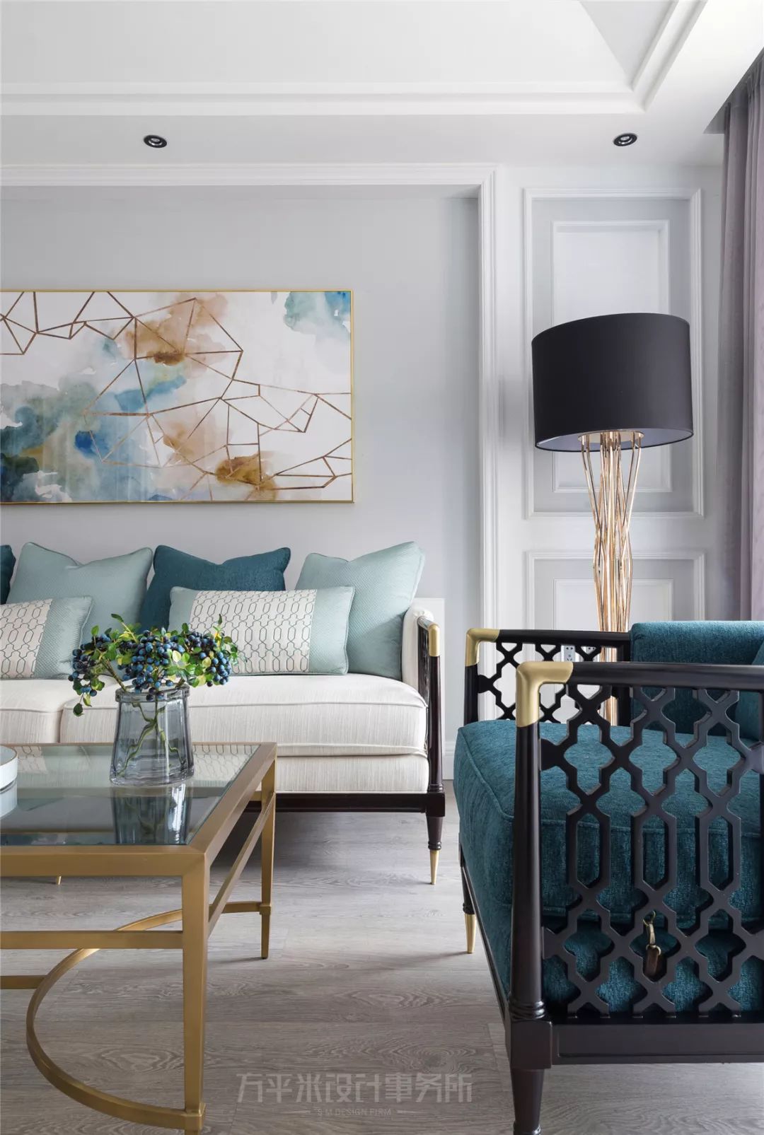 124 平美式轻奢家居，功能与美感兼具-34