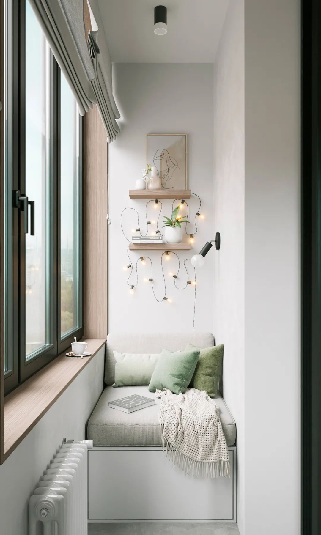 莫斯科 54㎡少女心公寓，LDK 一体化，清新绿++ 原木打造舒适空间-39
