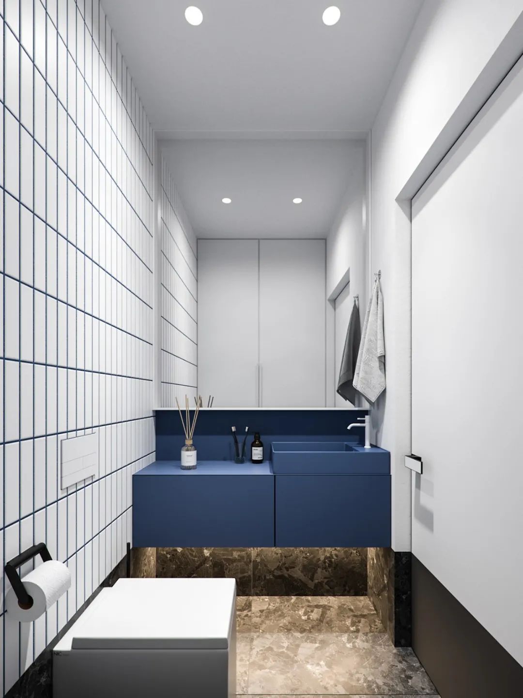 TSAUNYA 工作室现代住宅设计 | 灰木色系蓝色打造精致生活空间-15