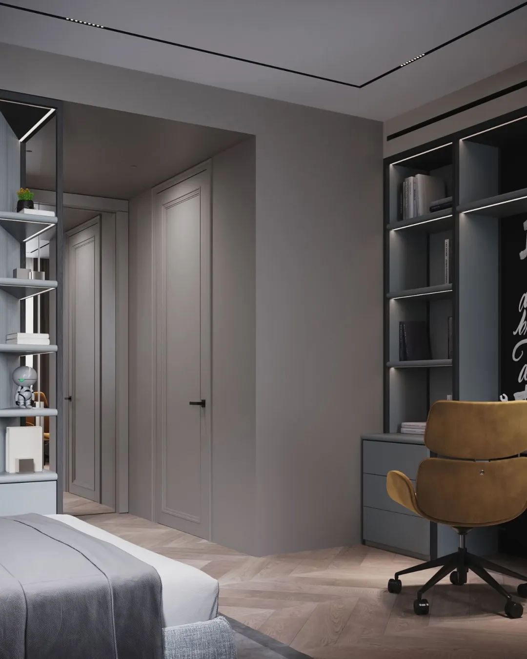 中性经典六口之家丨Ab Architects-64