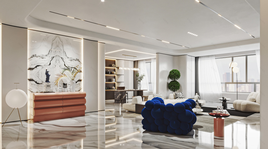 现代轻奢丨魔方空间设计-14