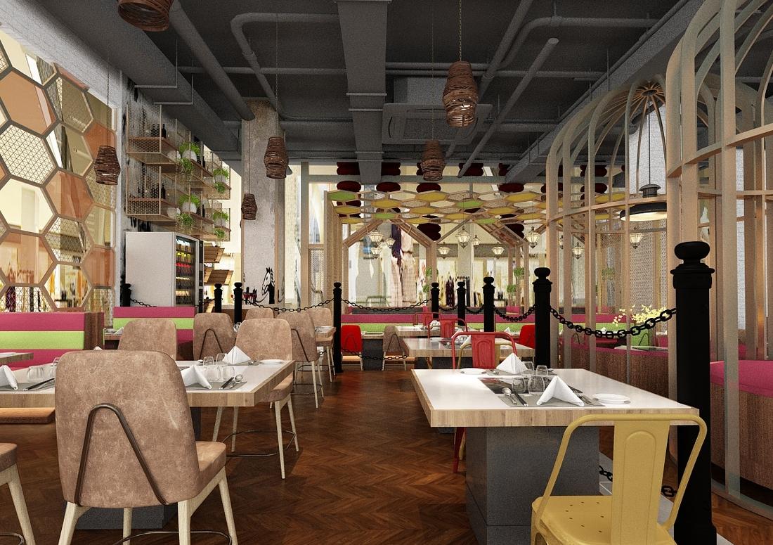 南昌叙尚坊餐厅 吧台就餐区设计展示-8