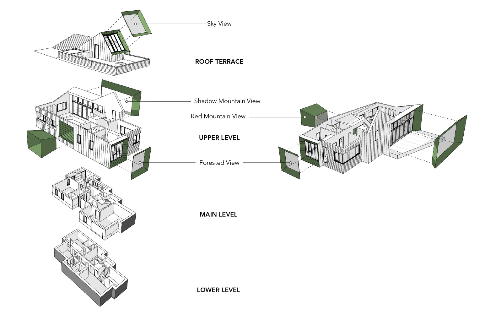 树影山居 · 惊艳视野的垂直设计丨美国阿斯彭丨Rowland+Broughton Architecture-47