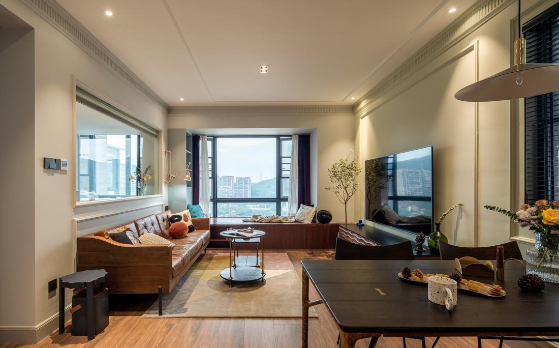 LDK 轻复古平层设计,浪漫与火热共存-9