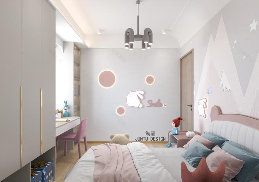 现代轻奢风打造阳光快乐儿童宅-40