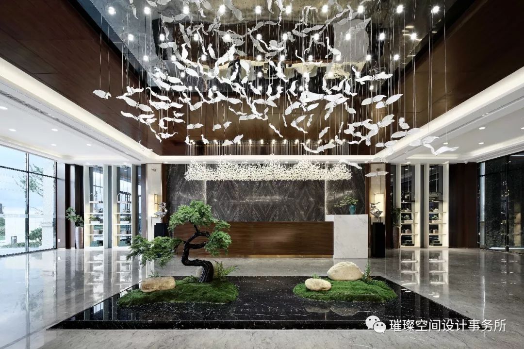 新亚洲艺术风格的水岸蓝庭售楼中心设计-15