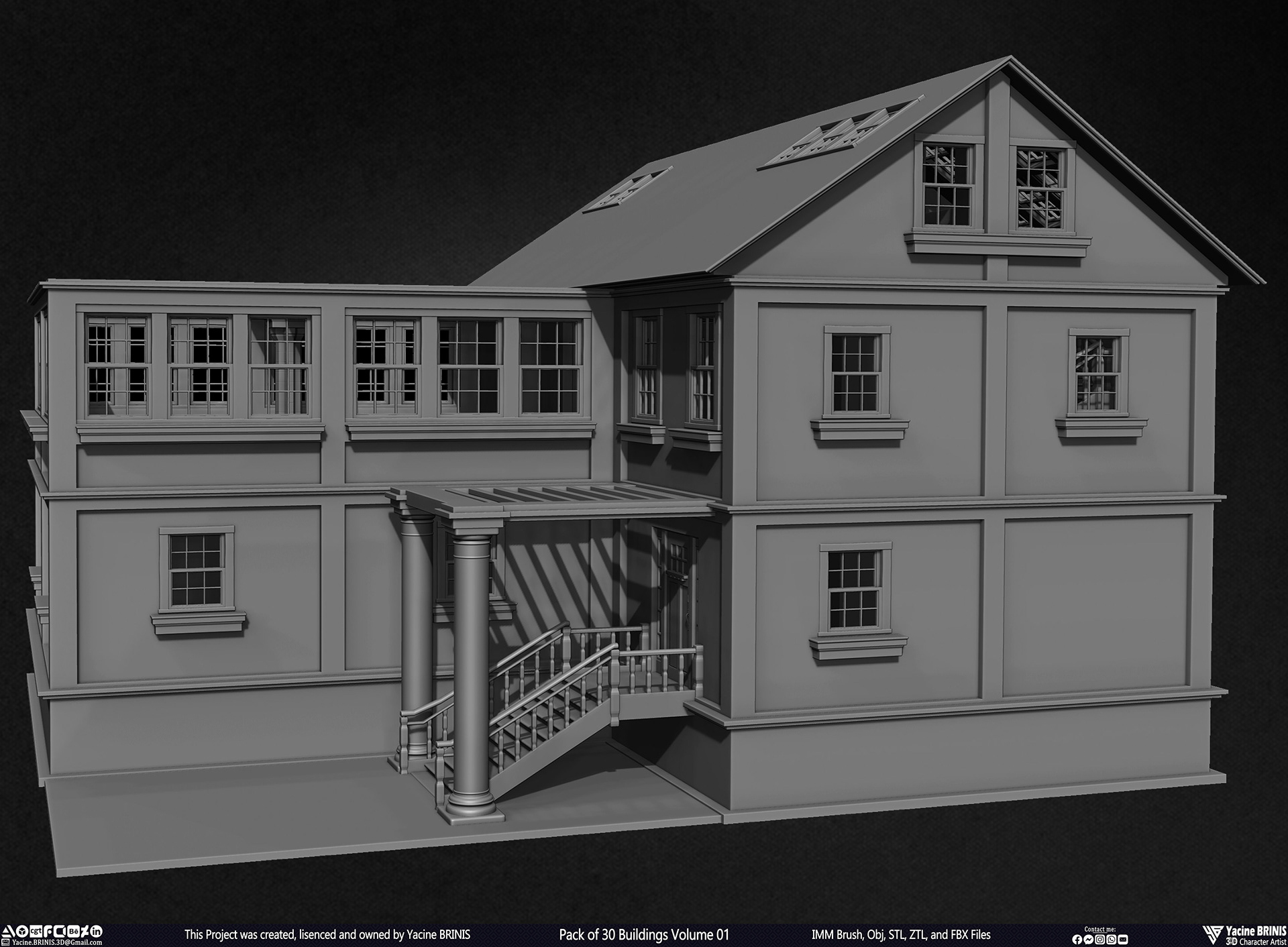 30 座建筑模型包丨Yacine BRINIS-45