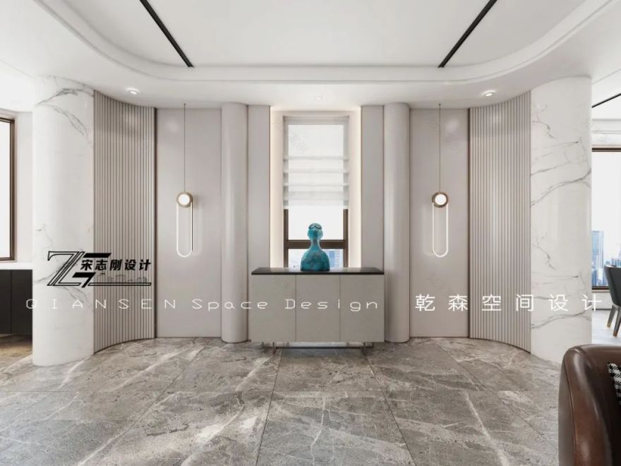 意式轻奢三江别墅丨乾森空间设计-13