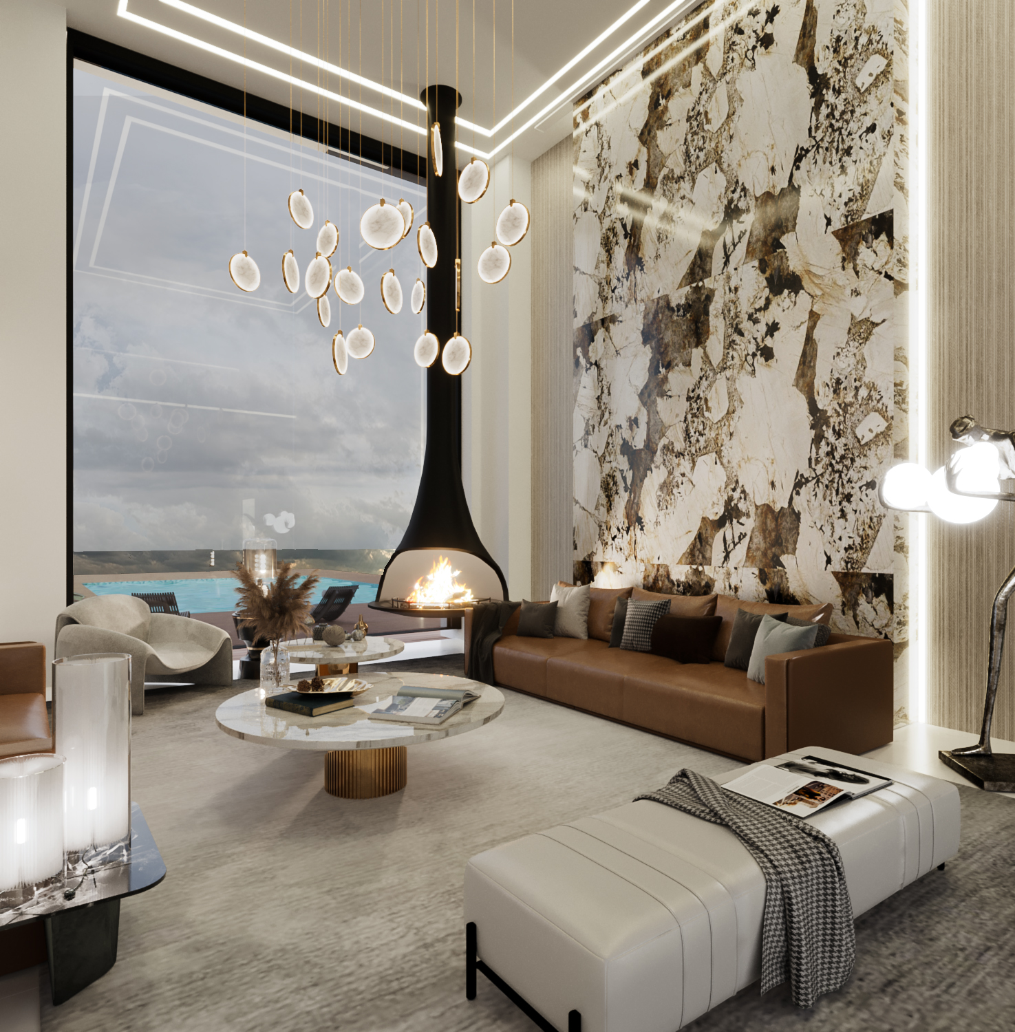 客厅设计丨TunisiaTunis丨Freelance-5