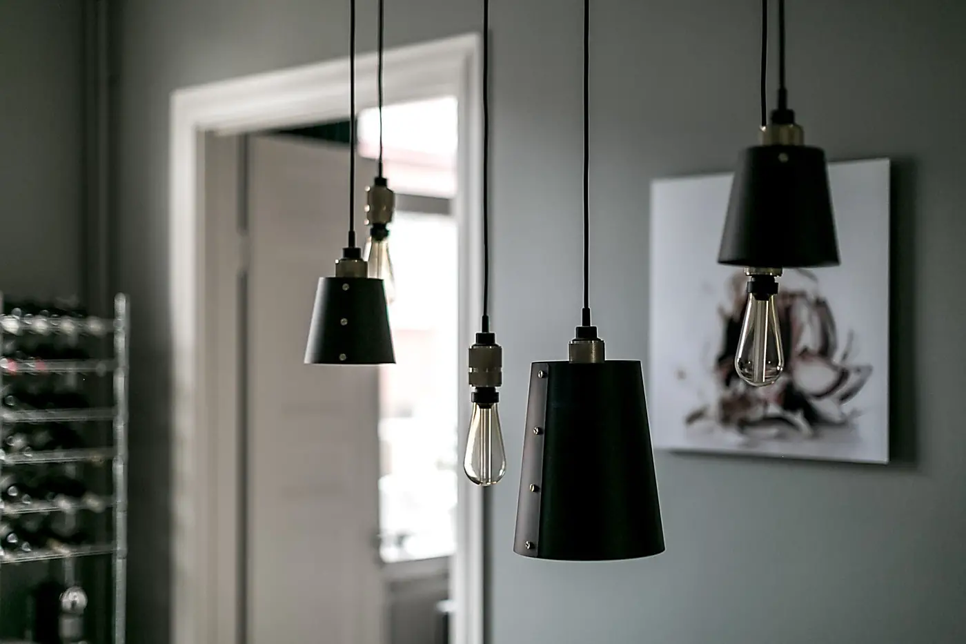 瑞典古典公寓的复古工业蓝灰色设计-7