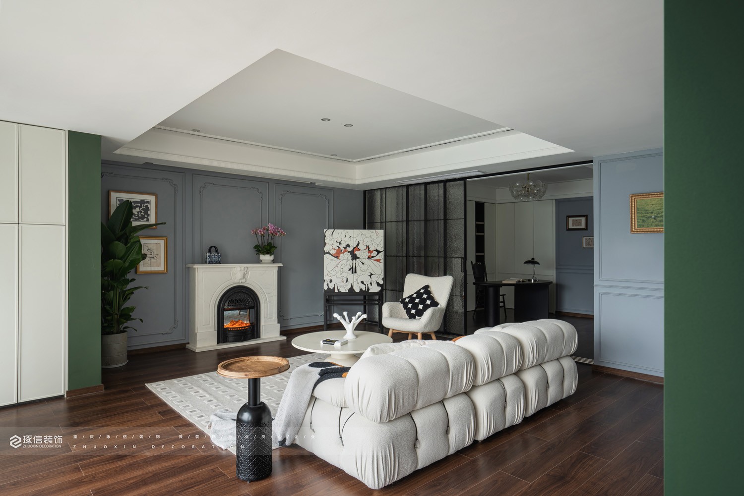 230 平美式混搭之家丨琢信装饰-19