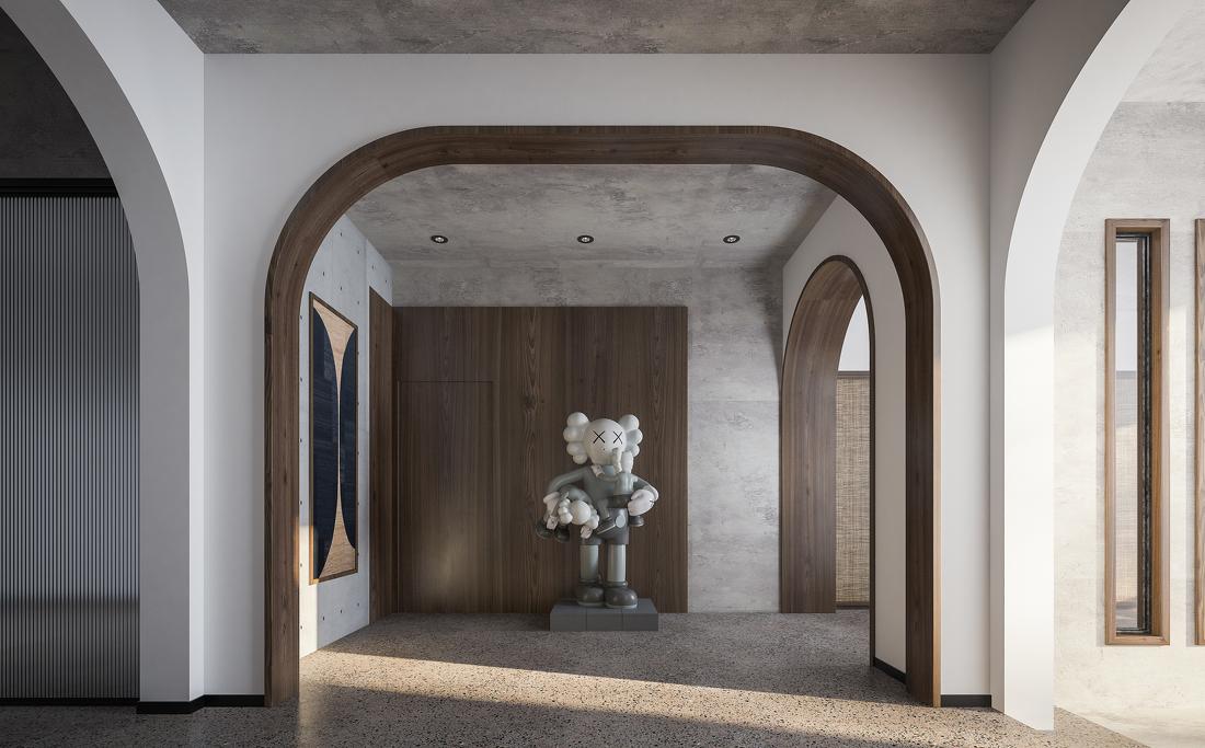 自然田园风侘寂别墅设计-8