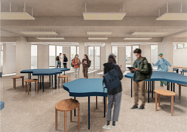 Propuesta patio central + sala de estudio UNS 校园广场-22