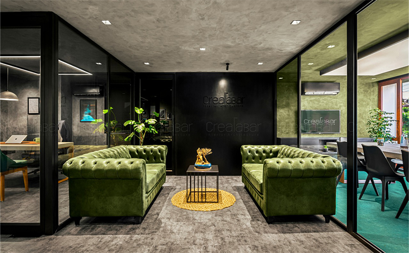 Creatabar 室内设计工作室办公空间设计丨印度丨JITH MOHAN-0
