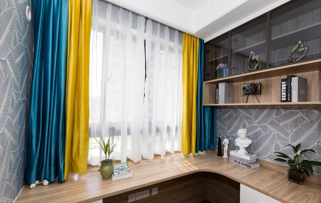 98 平米现代轻奢四房改造,设计师用心打造蓝粉主题空间-108