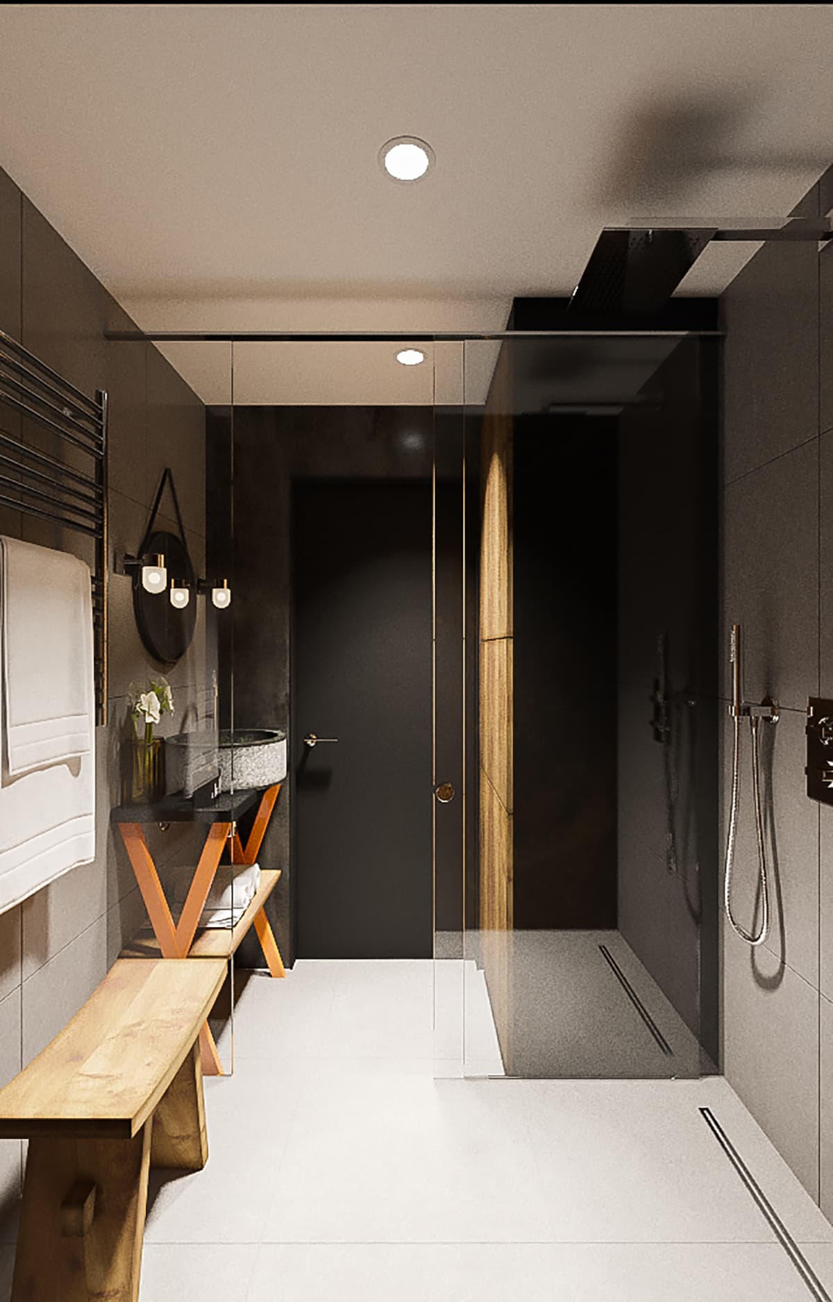 石墨色调的 loft 公寓设计项目丨白俄罗斯明斯克丨“Станза”工作室-56