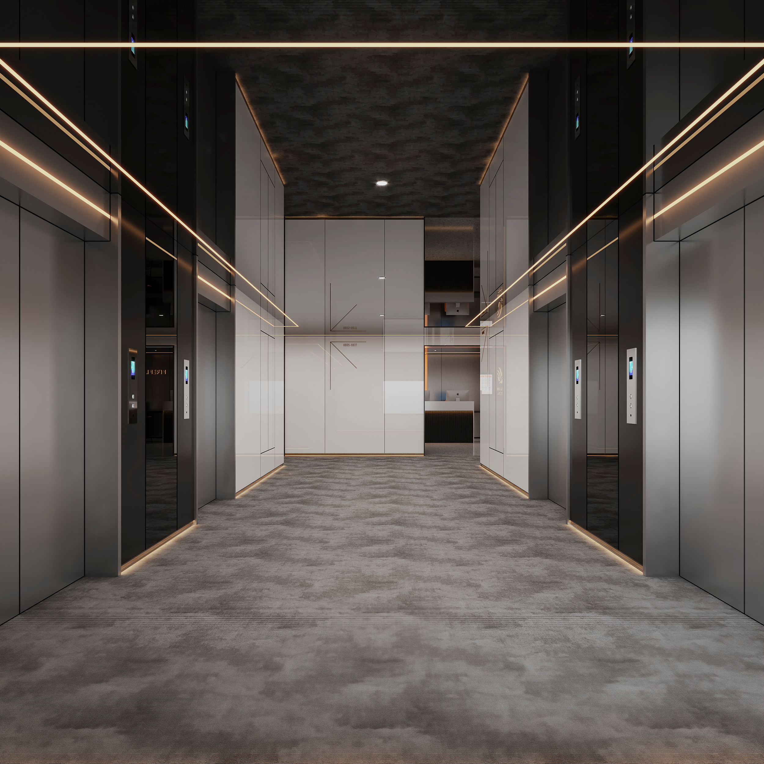 电竞酒店装修效果图-2