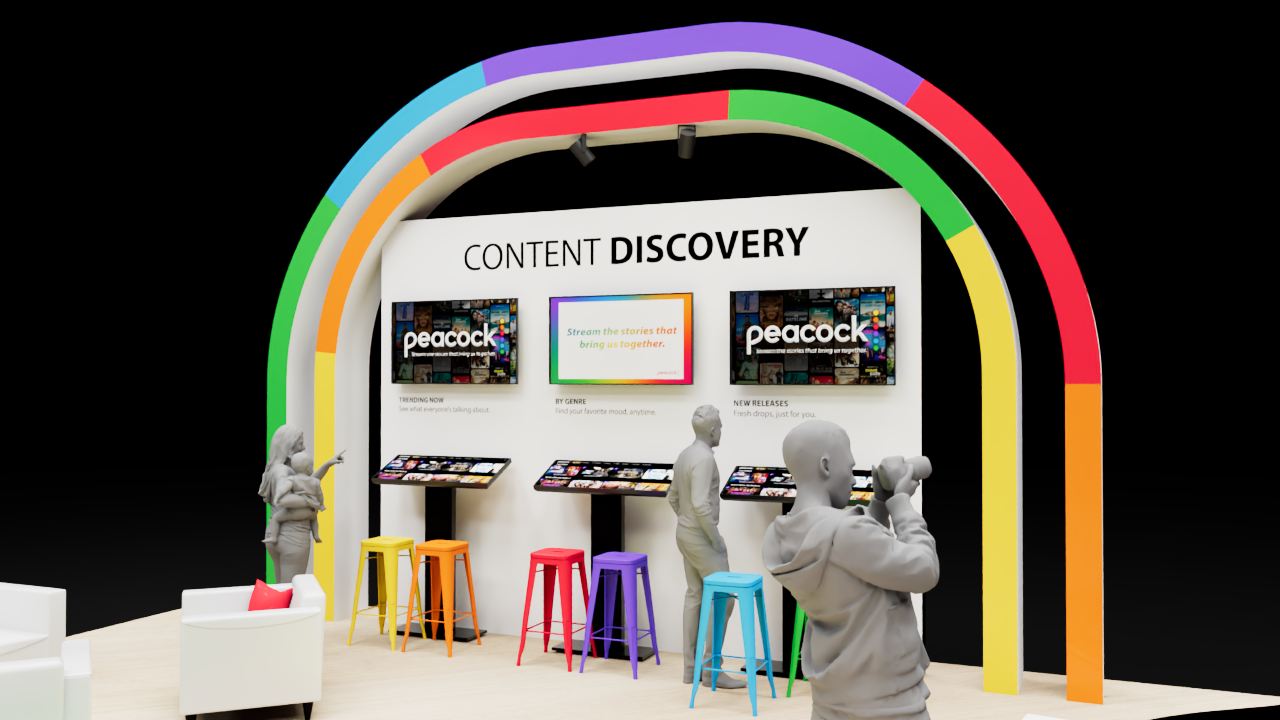 Peacock品牌展览展位设计-6