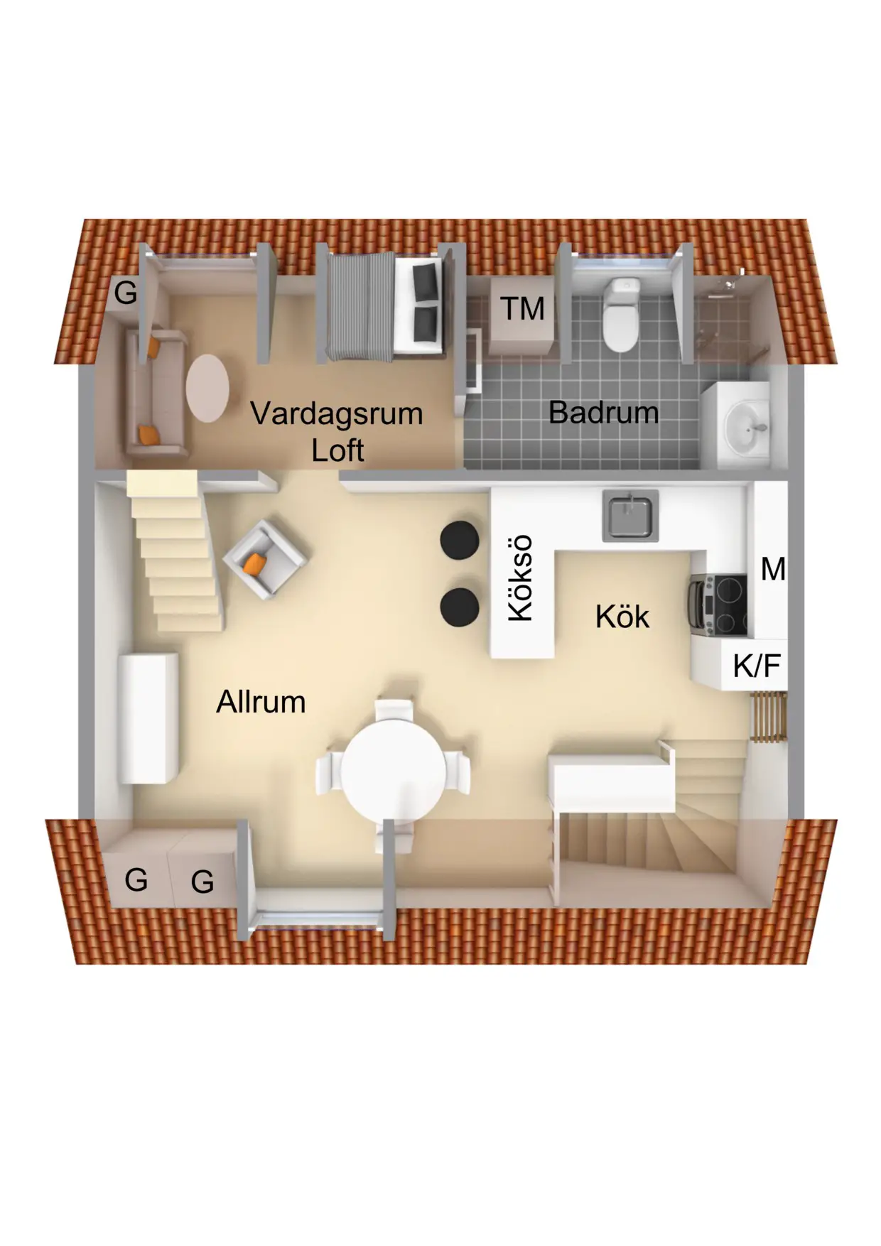 49 平米公寓打造高挑卧室，玻璃地板增添空间通透感-17
