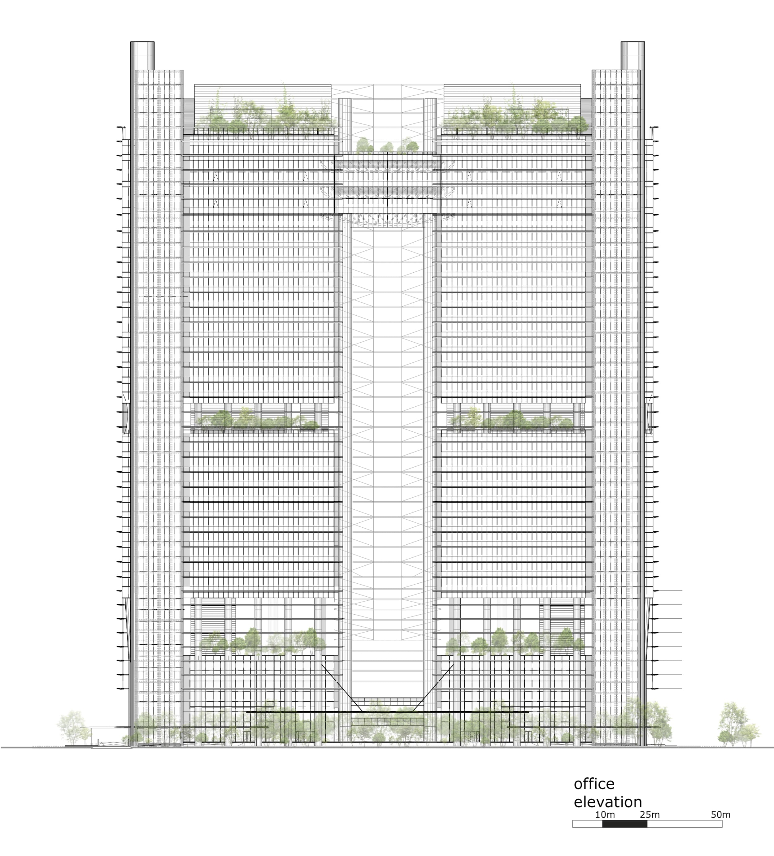 新加坡的绿色心脏,ingenhoven architects-29