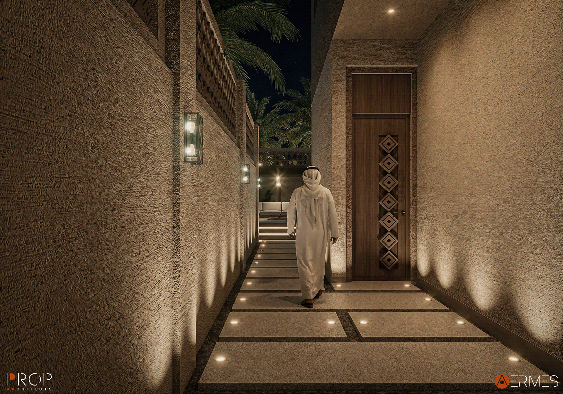 别墅外立面及景观丨沙特阿拉伯丨PROP & AERMES ARCHITECTS-12