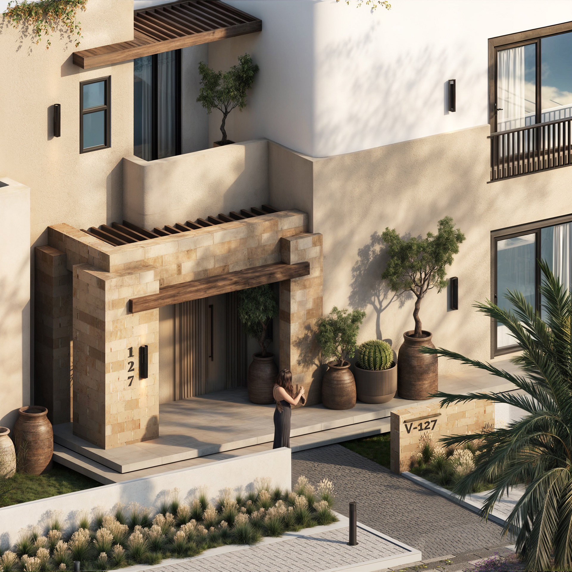 山丘别墅外观设计丨Egypt丨Horizons A.E.-2