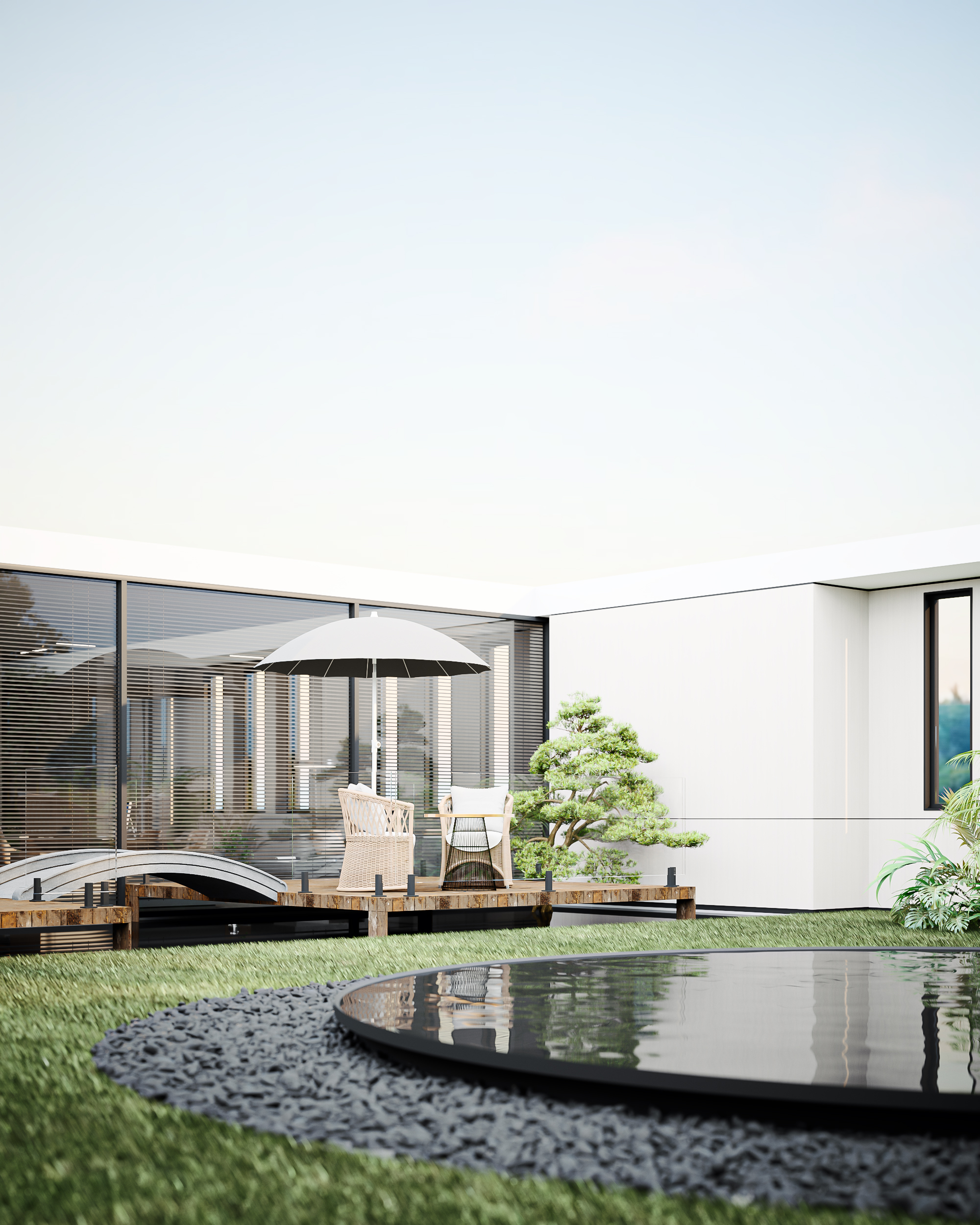 “治愈系”办公空间庭院设计丨图夫 x 金该-9