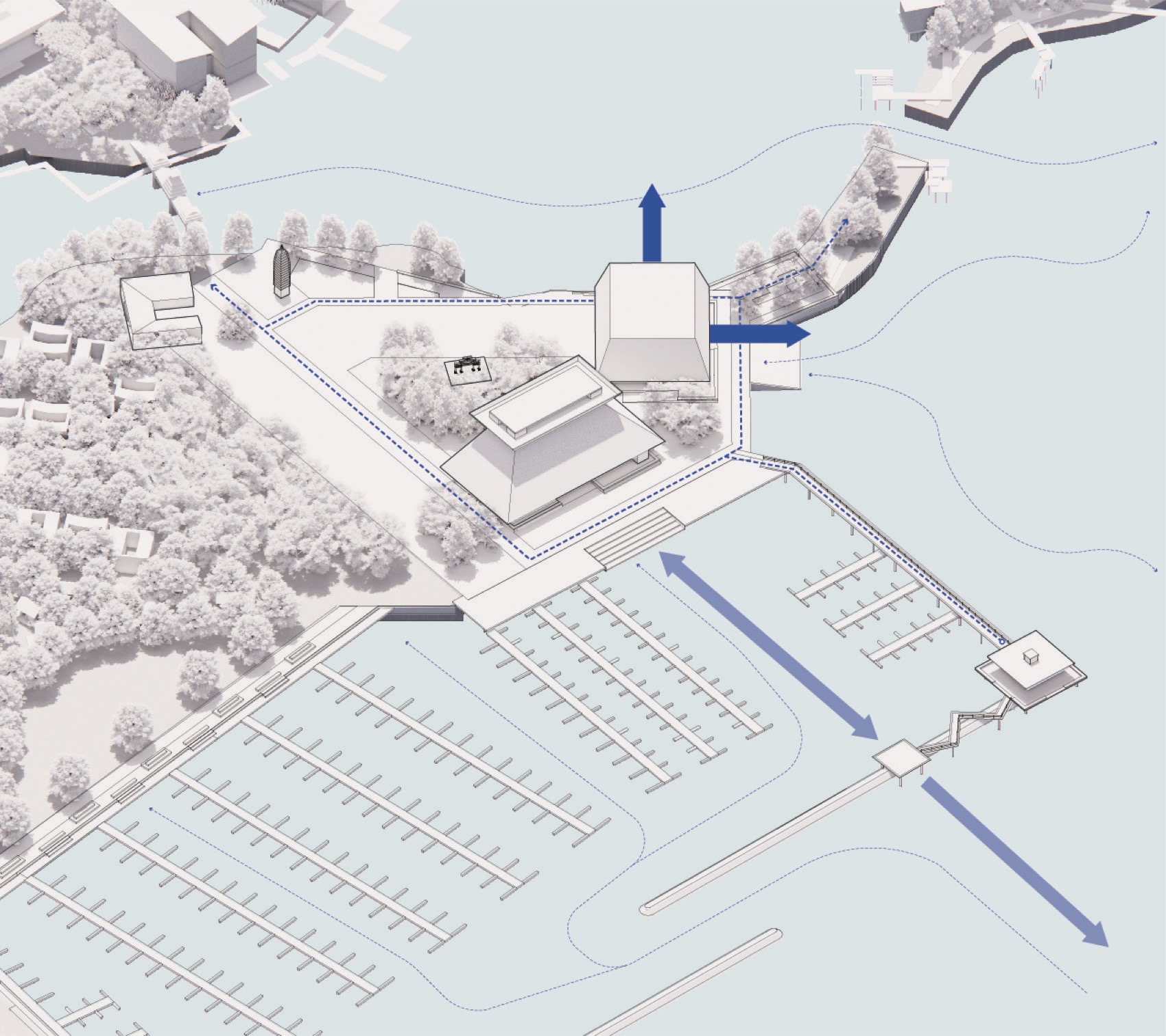 上海游艇俱乐部馆概念方案丨中国上海丨Haptic Architects-10