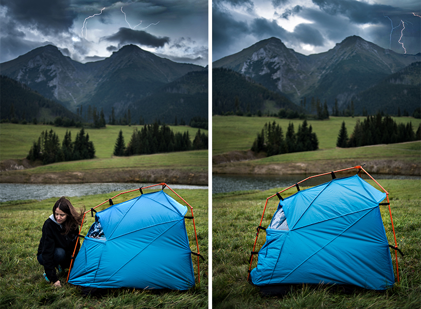 轻便防雷户外帐篷-5