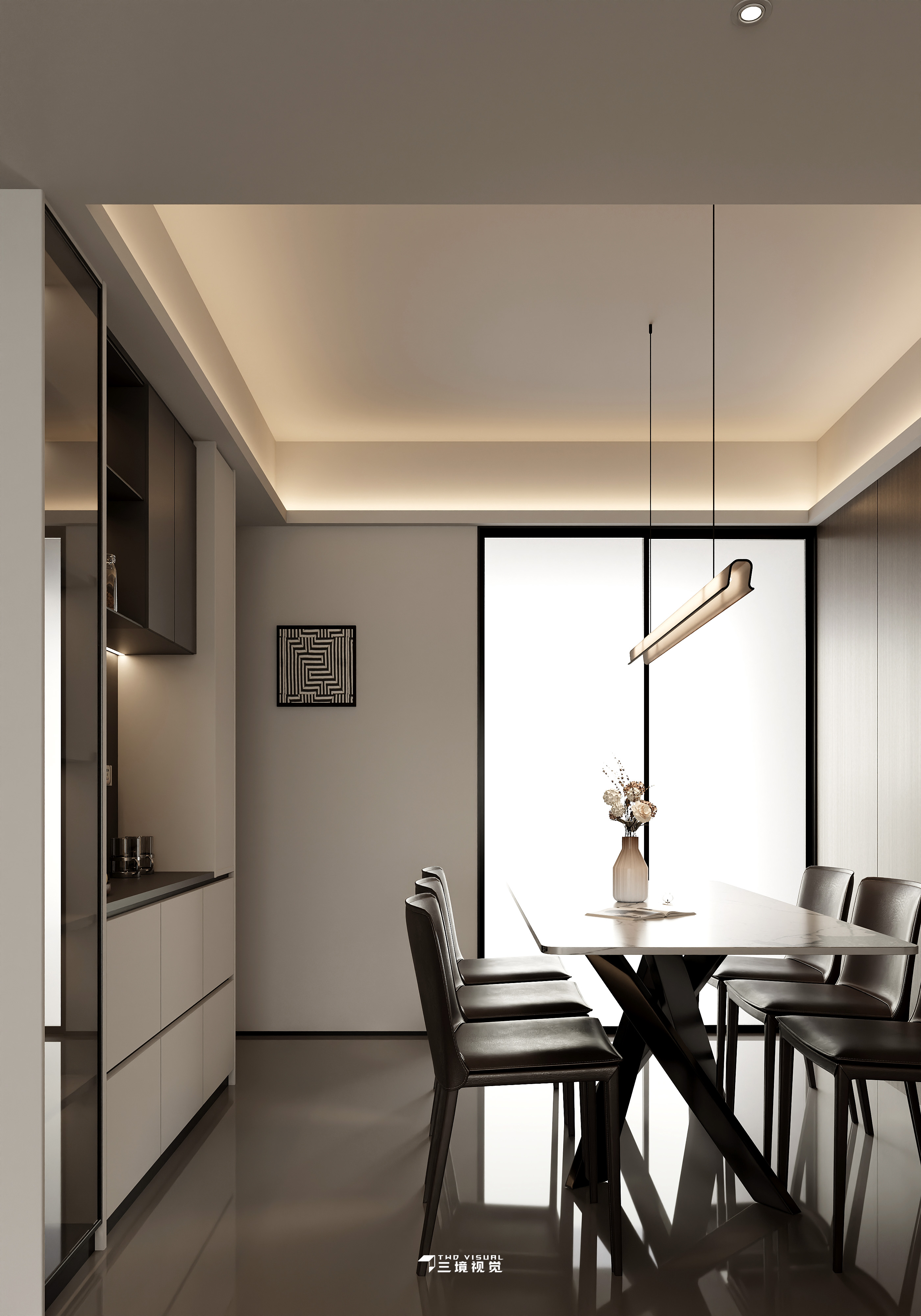 住宅-现代客厅卧室小户型设计-4