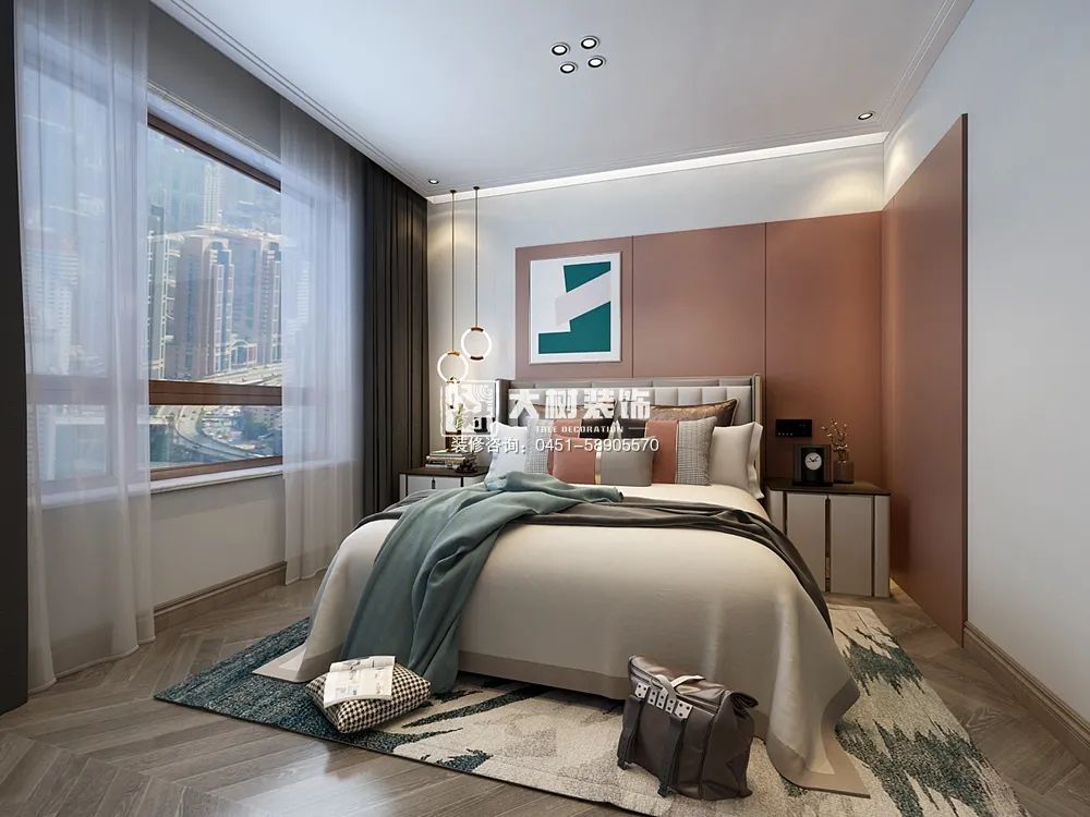 绿地中央广场 80㎡轻奢风新家,马宁设计师打造极致简约空间-24