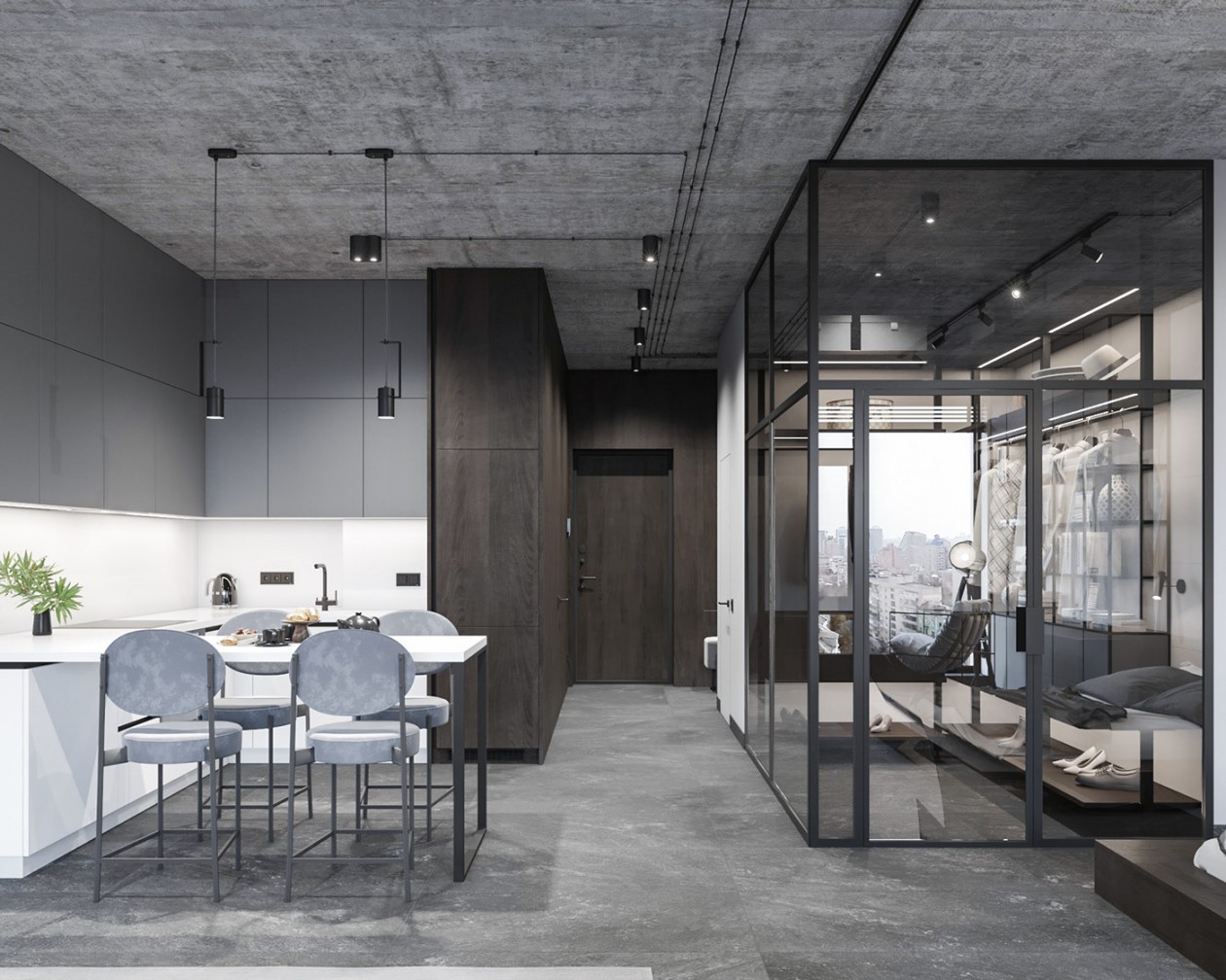 65平米 工业风质感公寓-7