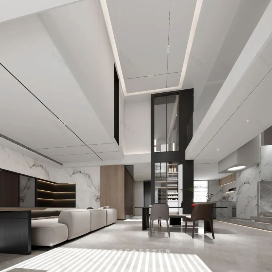 新希望锦麟河院挑空别墅丨中国沈阳丨山石空间全案设计机构-7