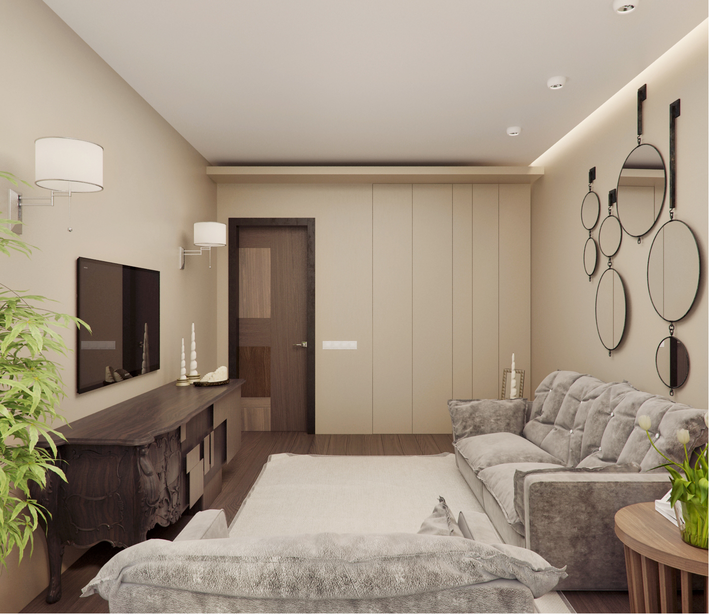 The interior of the apartment 140 m  in residential complex dominion Alexandra Fedorova-3