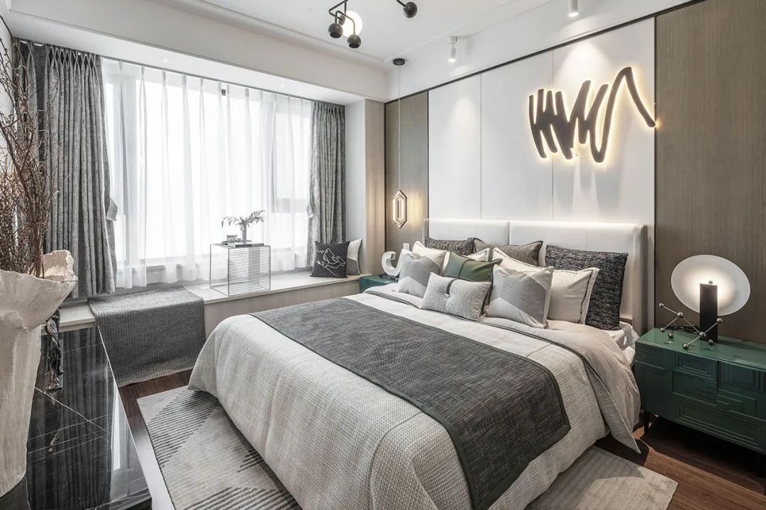 杭州中旅归锦府现代简约样板间 | 家的色彩与都市绿洲-43