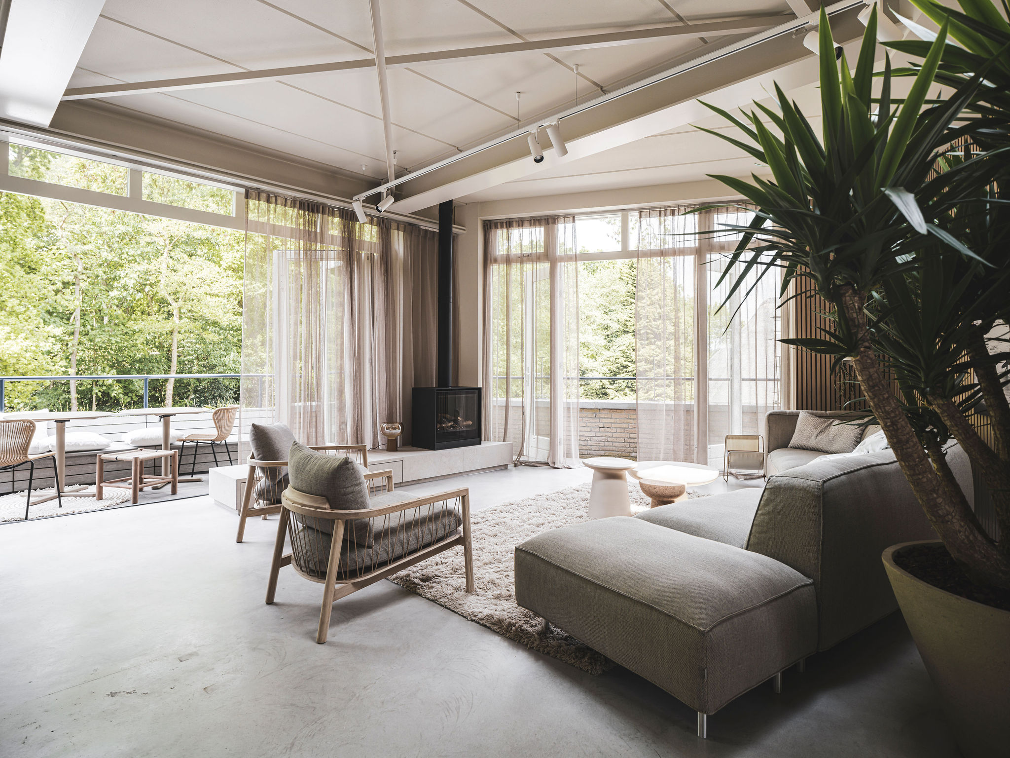 Penthouse aan bosrand, Schoorl • Jeroen de Nijs architect • interior • bni bv • Amsterdam-2