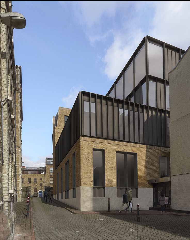 伦敦历史仓库变身现代绿色办公空间-17