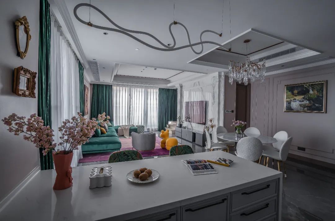 英庭名墅复古轻奢别墅设计丨尚层别墅装饰-27